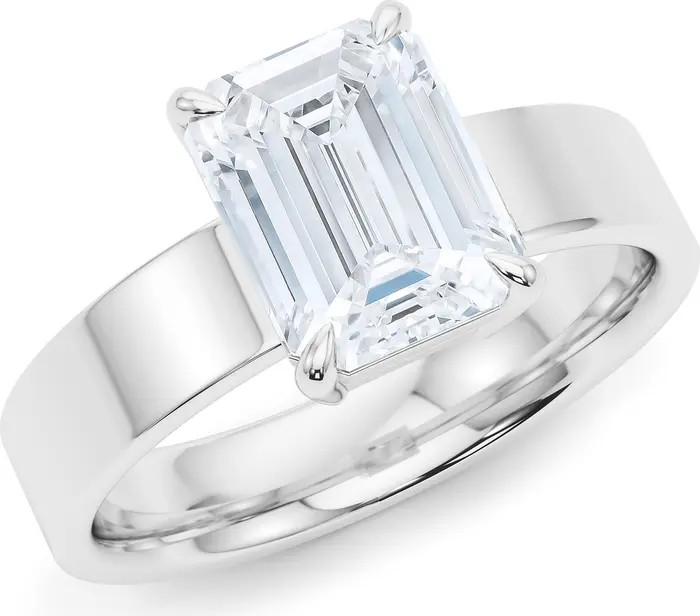 Emerald Cut Cigar Lab Created Diamond Ring | Nordstrom