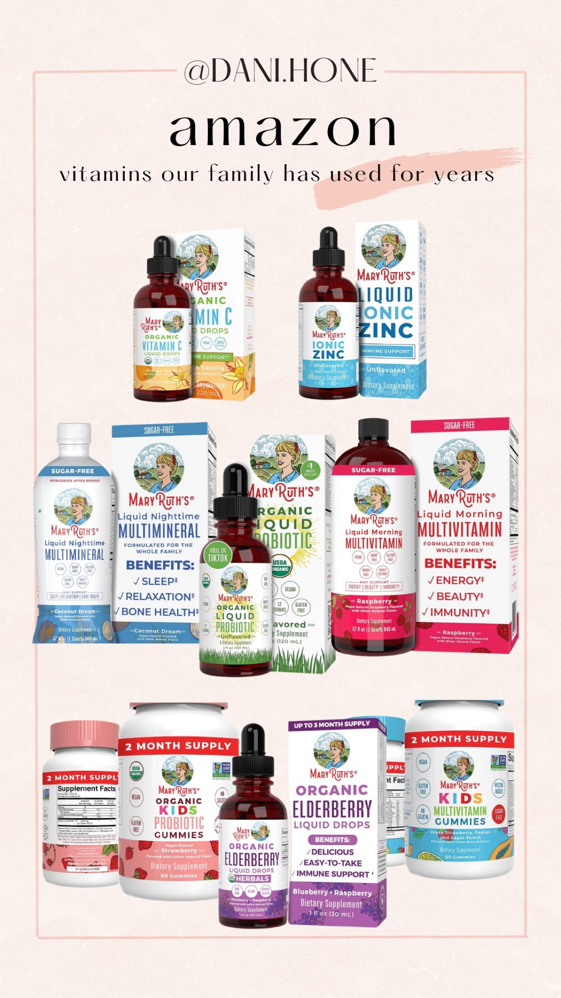 We’ve used Mary Ruth’s vitamins for years! I give my kids droppers of zinc, vitamin c and elderberry every morning like a mama with her baby birds! They are cyber Monday sale + stack code ABBYHOSKINS20 to save you even more!

#LTKCyberWeek #LTKkids #LTKsalealert