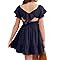 Girls Elegant Ruffle Short Sleeve Back Tie Dresses 6-13 Years Old | Amazon (US)
