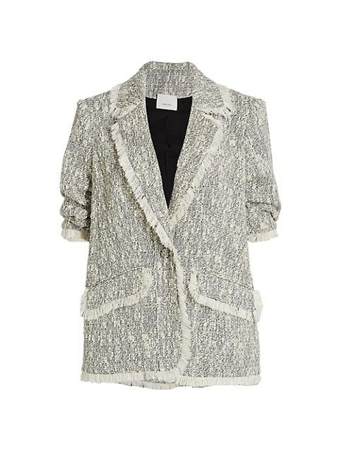 Erin Fringed Boucle Blazer | Saks Fifth Avenue