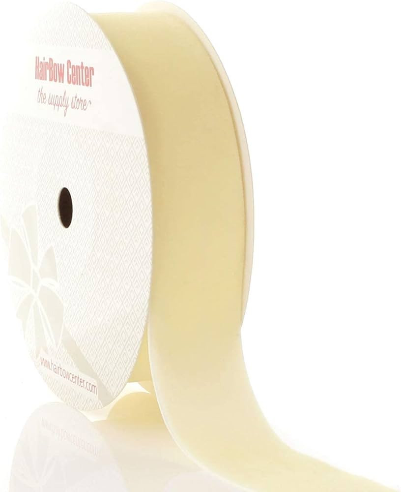 HBC 1" Velvet Ribbon 815 Cream - 5 Yards | Amazon (US)