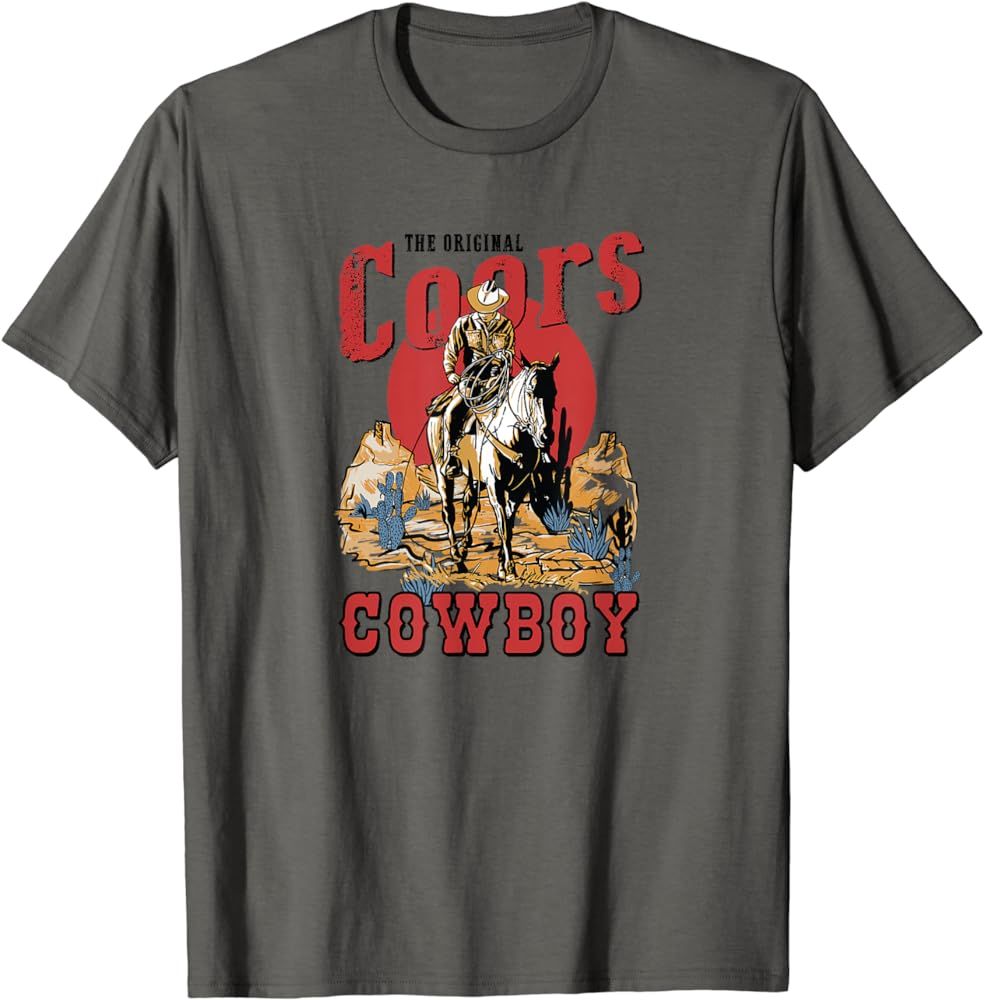 The Original Coors Cowboy Howdy Western Country Vintage T-Shirt | Amazon (US)