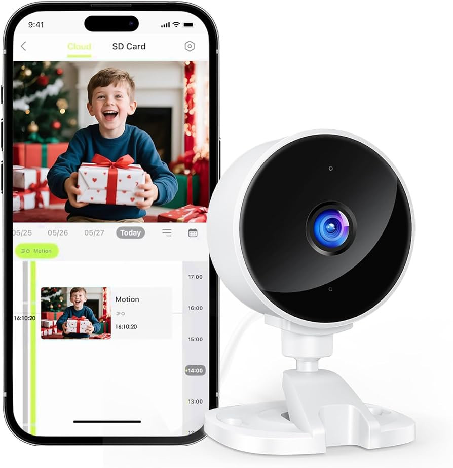 YOTON Indoor Security Camera, Baby Monitor w/Camera Audio, Pet Camera, Dog Cam, Nanny Cam, Night ... | Amazon (US)