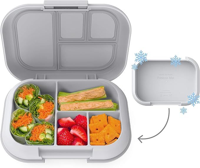 Bentgo Kids Chill Lunch Box - Bento-Style Lunch Solution with 4 Compartments and Removable Ice Pa... | Amazon (US)