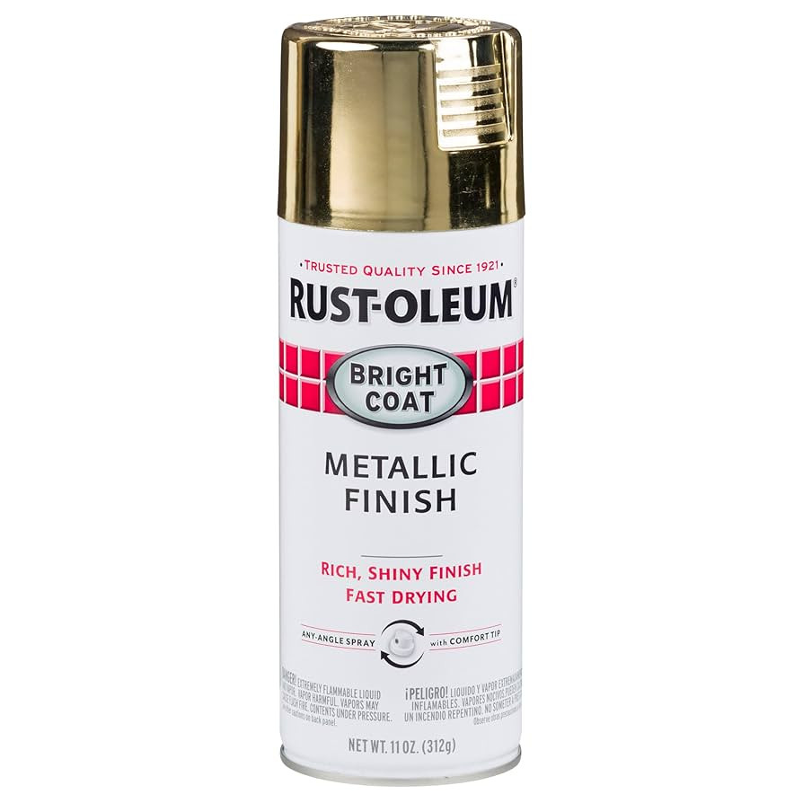 Rust-Oleum 7710830 Stops Rust Bright Coat Metallic Spray Paint, 11 Ounce (Pack of 1), Gold | Amazon (CA)