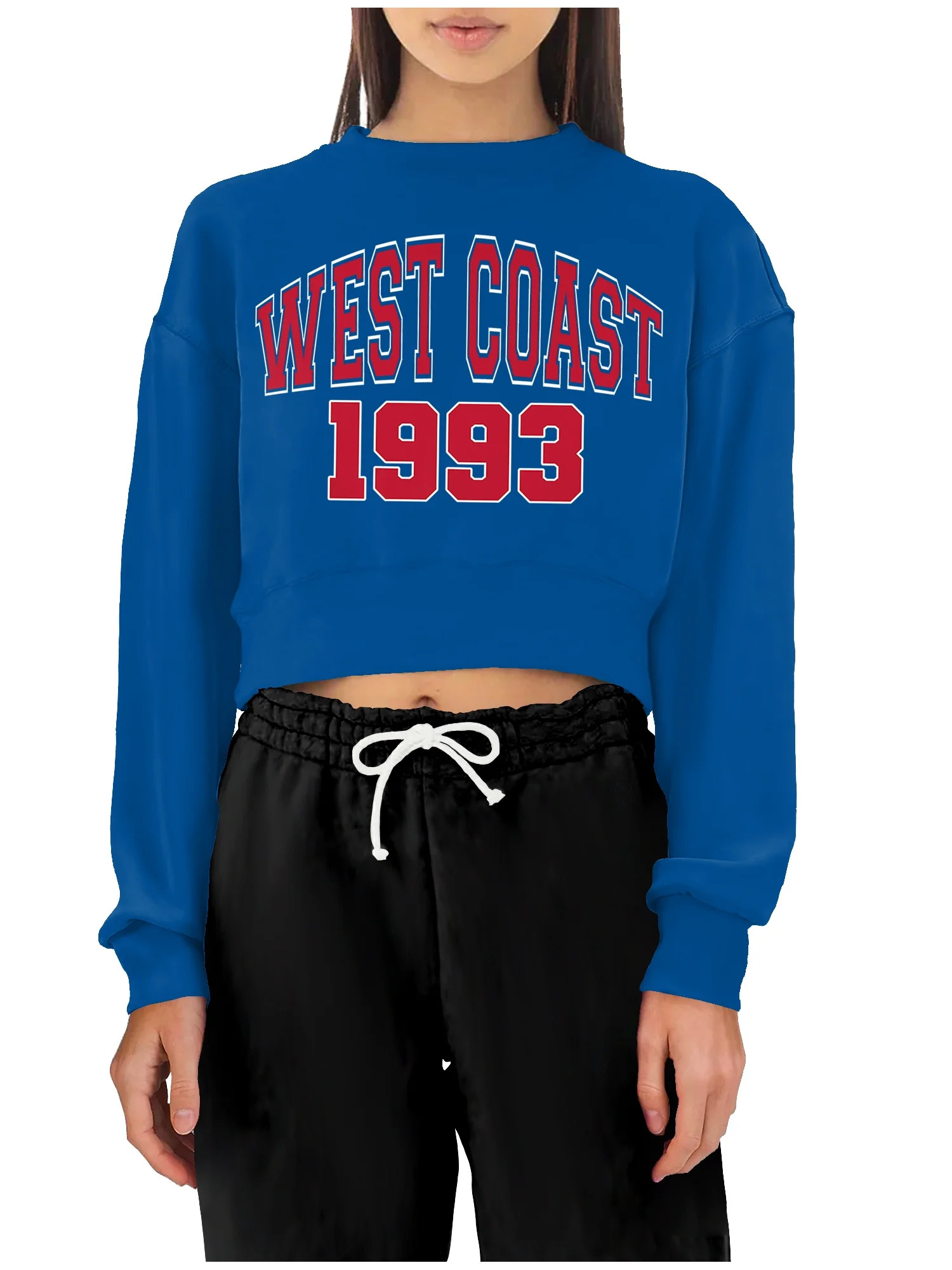 Liv & Lottie Juniors Cropped Varsity Sweatshirt | Walmart (US)