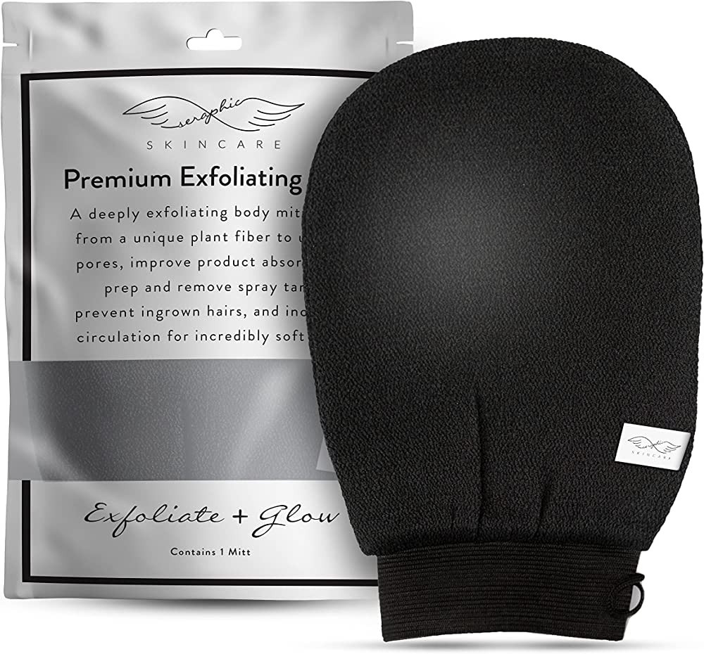 Seraphic Skincare Korean Exfoliating Mitts (1pc) Microdermabrasion at Home, Exfoliating Gloves Vi... | Amazon (US)