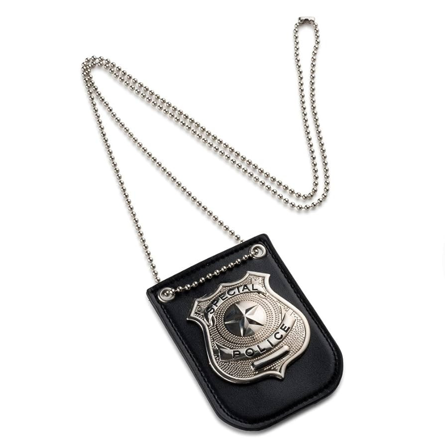 Dress Up America Police Badge for Kids - Pretend Play PD Badge with Chain & Belt Clip | Amazon (US)