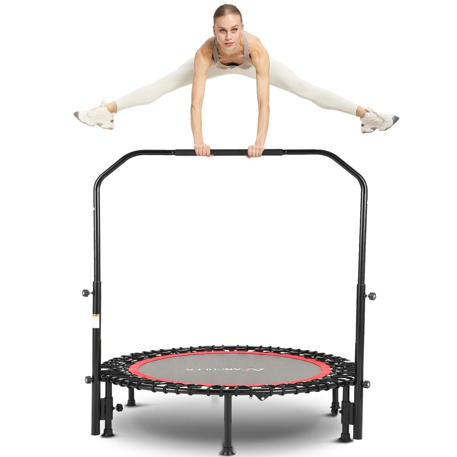 ANCHEER 40" Foldable Mini Trampoline with Bungees, Fitness Trampoline Max Load 450lbs, Adjustable... | Walmart (US)