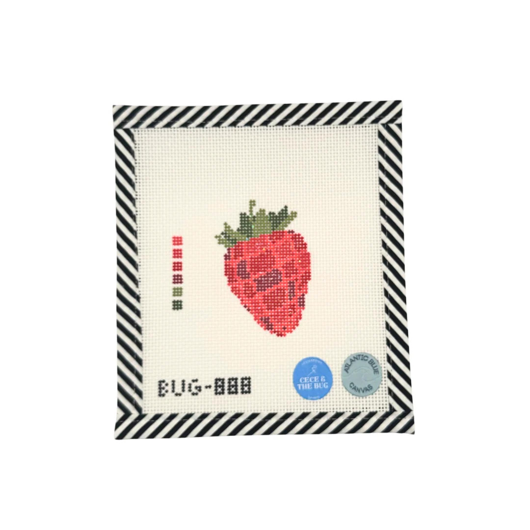 Disco Strawberry | Atlantic Blue Canvas