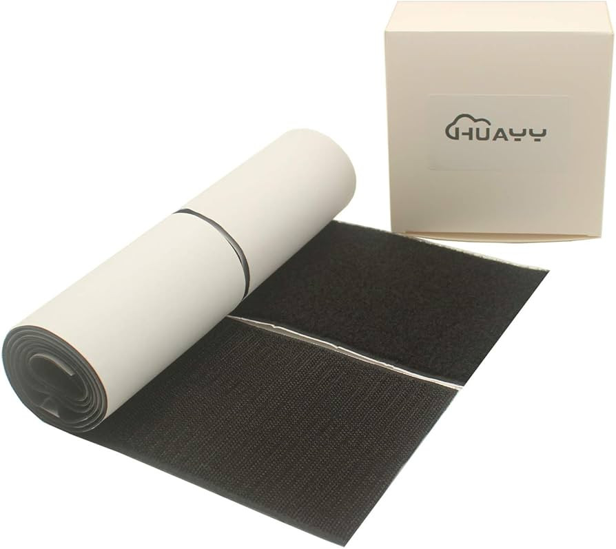 HUAYY 4 Inches Width 1 Yards Length | self-Adhesive Hook and Loop Style Sheets | Super Sticky Glu... | Amazon (US)