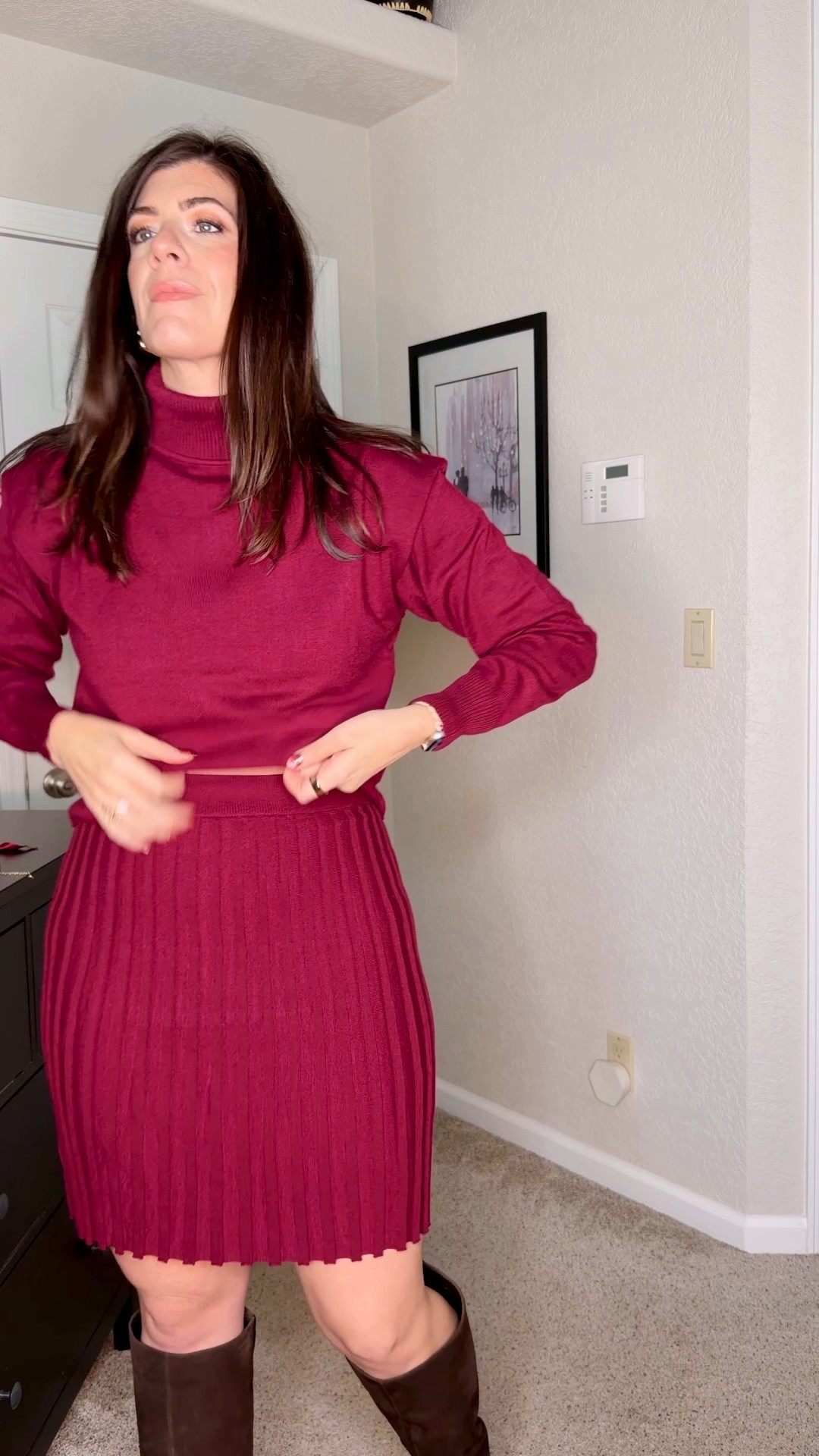 Cozy affordable knit sets and sweater dresses 
In a large in all sweater sets
Medium button up cardigan sweater dress
Medium twofer seater dress 

#LTKMidsize #LTKFindsUnder50 #LTKHoliday