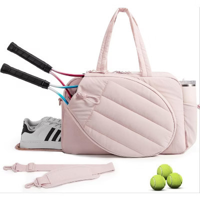 Tennis Gym Bag for Women, with Shoe Compartment and Wet Pocket, Women Overnight Weekend Bag B-Candy Pink-Tennis Gym Bag 12.2×18.9×7.5 | Target
