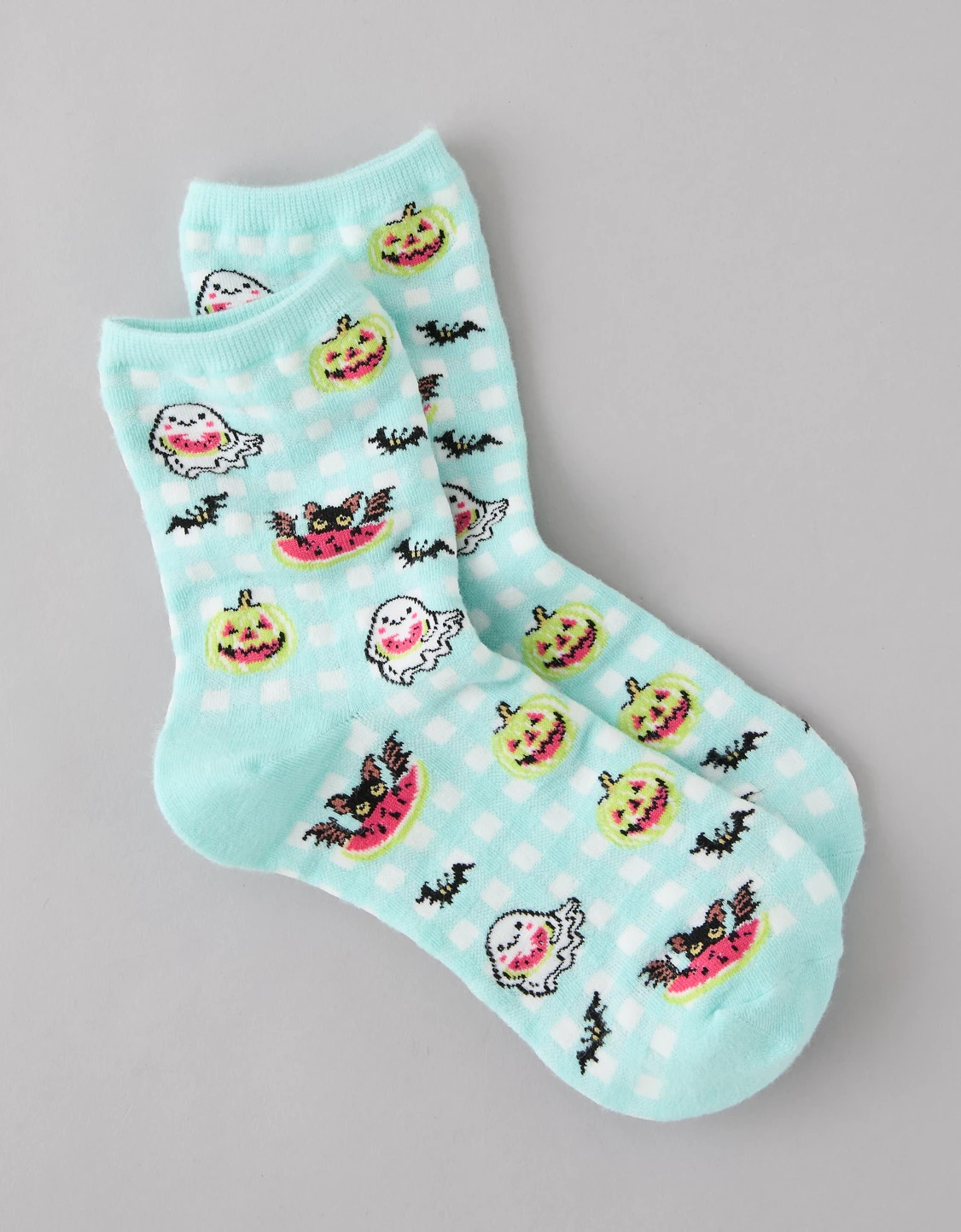 AE Graphic Cropped Crew Socks 2-Pack | American Eagle Outfitters (US & CA)