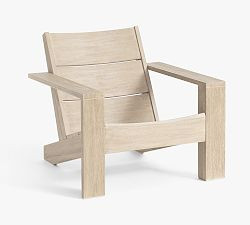 Indio Eucalyptus Modern Outdoor Adirondack Chair | Pottery Barn (US)