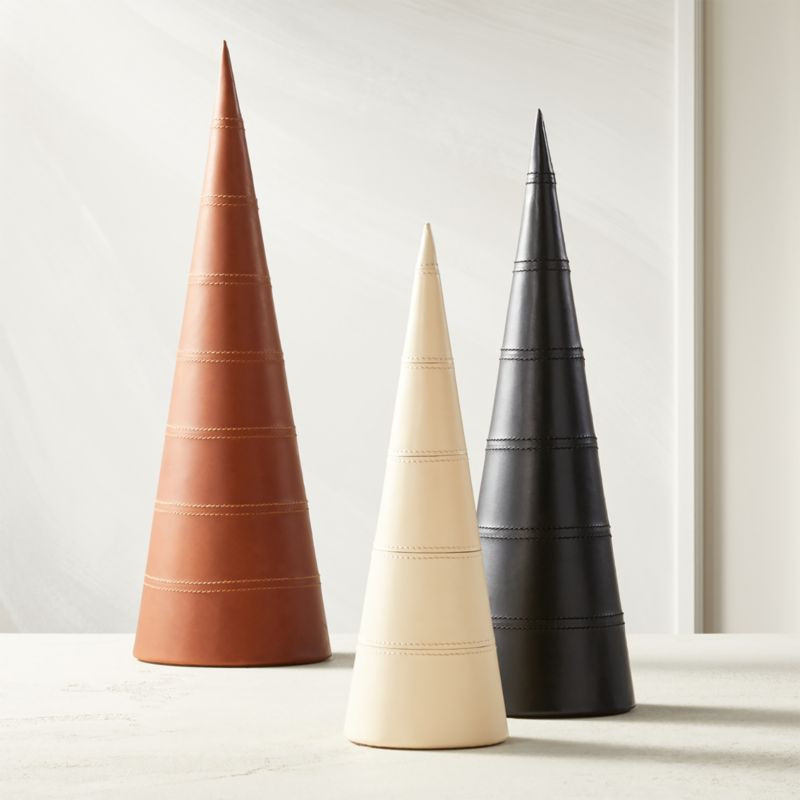 Stitched Leather Trees | CB2 | CB2