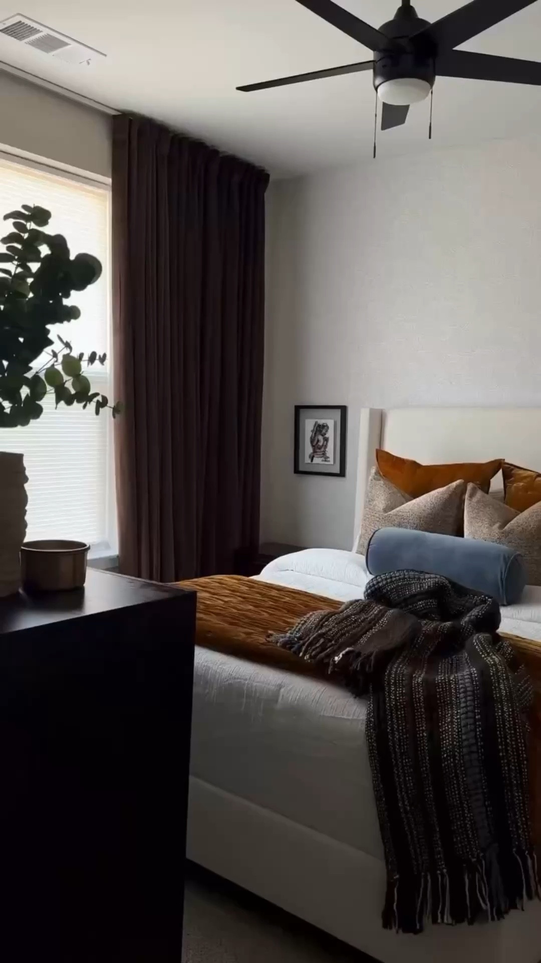 Don’t rush the process. I moved here a year and a half ago, and I’m now in the final stages of decorating—bringing in lighting, artwork, and small accessories. I’ve been very intentional about hiring Black professionals and purchasing from Black or women-owned brands, which is why my sister named the design Abode Noir 🖤

Interior Designer: @decuratedinteriors (her first magazine feature at the end of the video 🥰)

Manifesting that this design will be featured in @apartmenttherapy 🤞🏾

Bedroom Details: 

Wallpaper: @tempaper_designs installed by @thepurpleladdercompany 
Bed: @sleepnumber 
Bed frame: @wayfair 
Comforter: @verawang at @kohls 
Quilt: @westelm 
Throw Blanket: @lennykravitz by @cb2 
Decorative Pillows: @valley_pillow 
Bolster Pillow: @target 
Art: @where_is_frances 

#interiordesign #bedroominspo #bedroomdecor #apartmentthearpy #apartmentdecor #pinterestaesthetic

#LTKHome