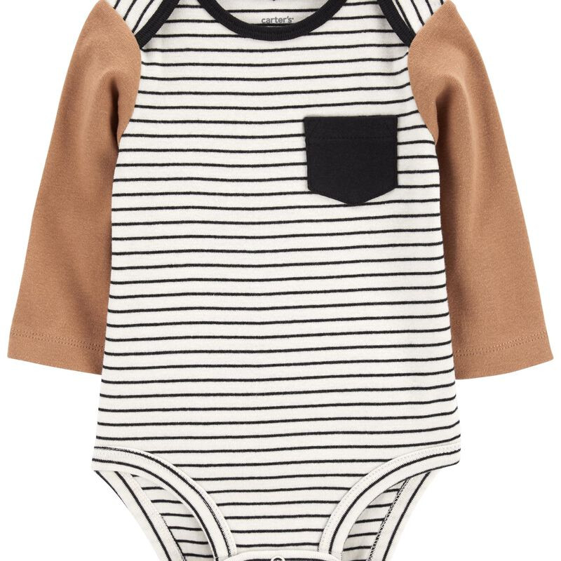 Striped Long-Sleeve Bodysuit | Carter's