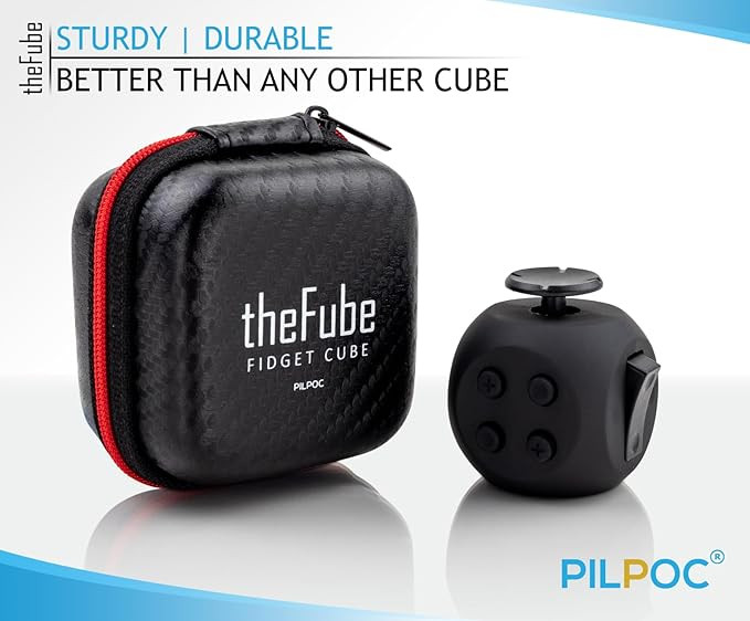 PILPOC theFube Fidget Cube - 6 Sided Fidget Toys for Adults and Kids - Fidget Cube Toy for Stress... | Amazon (US)
