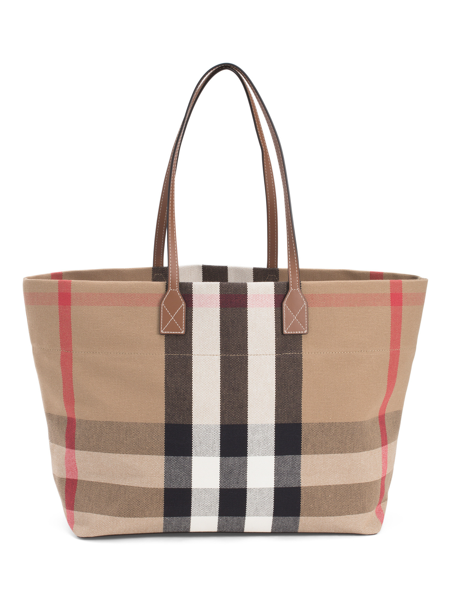 Cotton Canvas And Leather Handles Medium London Tote | Handbags | Marshalls | Marshalls