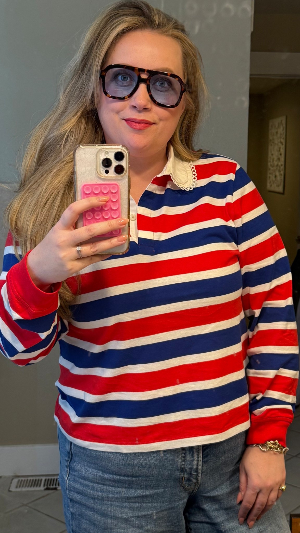 Love this casual rugby with a lovely double scallop collar twist 

#LTKdayinmylife #LTKgrwm #LTKmomlife