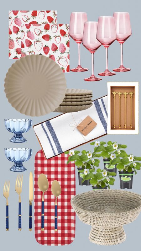 Red, white and blue table all from Amazon, Memorial Day, 4th of July, Labor Day, Olympics, summer party table, place setting, patriotic table, summer tablescape, scallop plates, strawberry tablescape, summer table setting, entertaining inspiration, entertaining ideas 

#LTKSeasonal #LTKparties #LTKhome