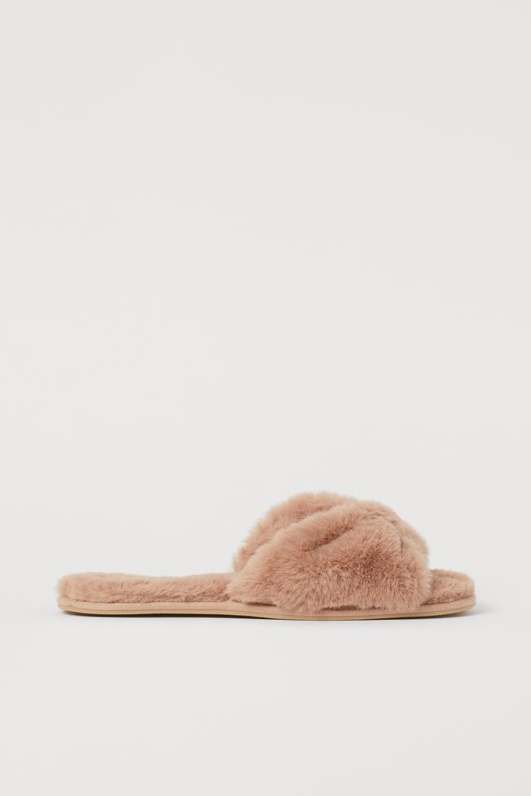 Faux fur indoor slippers | H&M (UK, MY, IN, SG, PH, TW, HK)