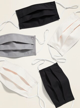 Variety 5-Pack of Triple-Layer Cloth Face Masks for Adults (with Ear Adjusters) | Old Navy (US)