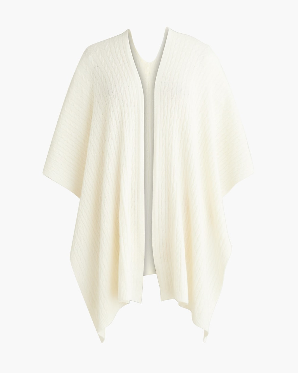 Lightweight cable-knit poncho | J.Crew Factory