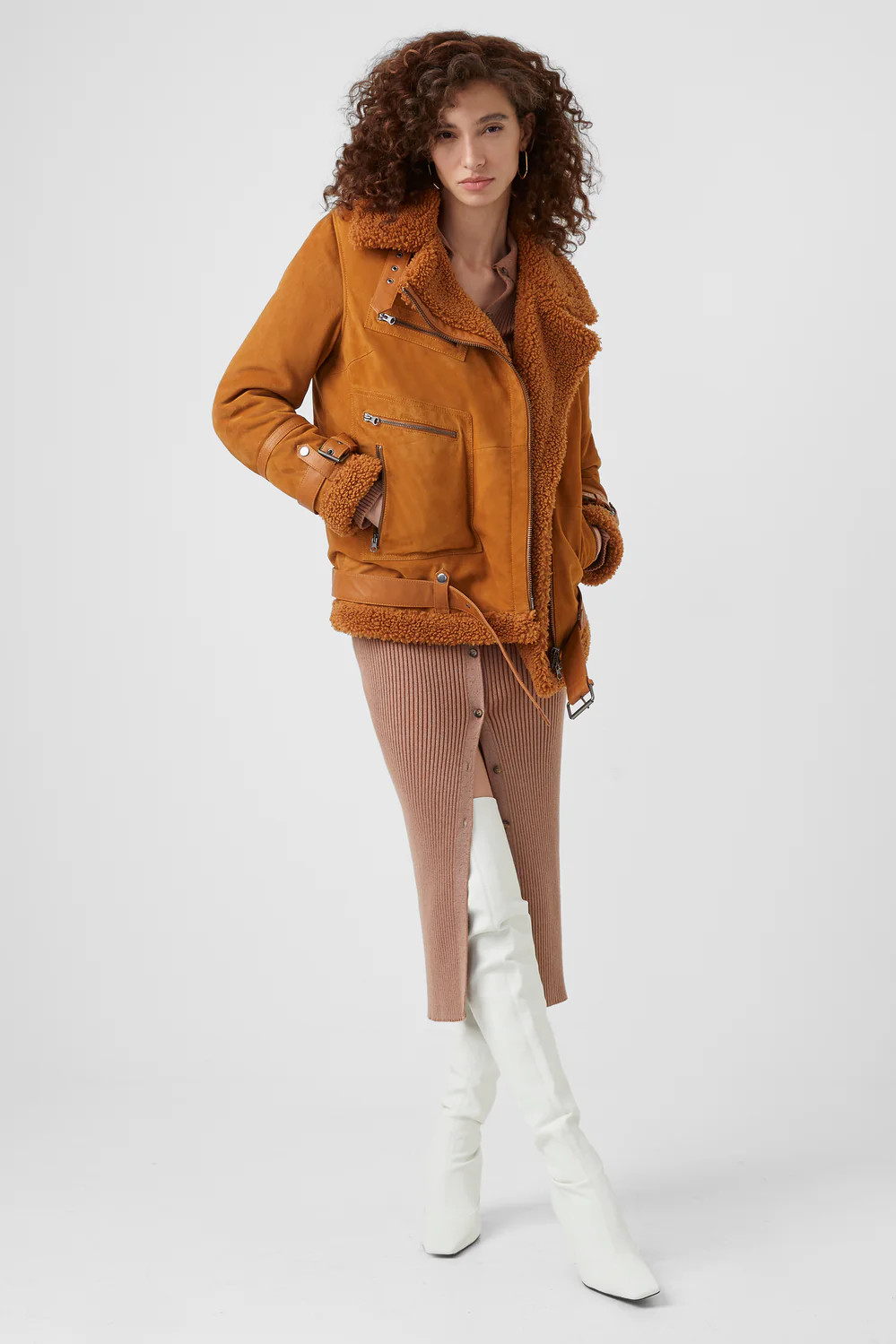 Favosi Shearling Coat | French Connection (US)