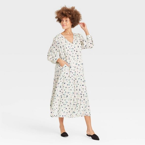 Women's Long Sleeve Tiered Dress - A New Day™ | Target