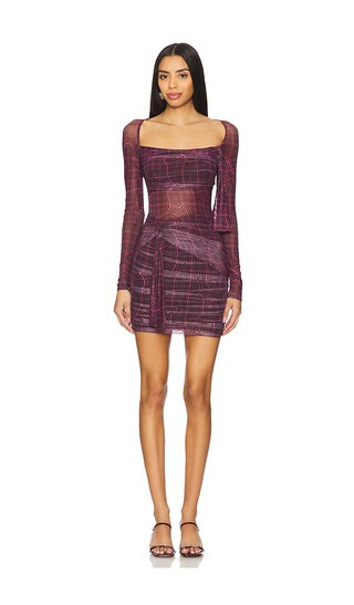 Kylie Dress in Twisted Plaid | Holiday Outfits | Holiday Dress | Revolve Holiday  | Revolve Clothing (Global)