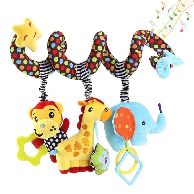 Hanging Toys for Car Seat Crib Mobile, willway Infant Baby Spiral Plush Toys for Crib Bed Strolle... | Amazon (US)