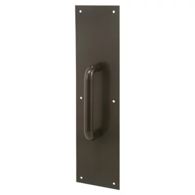 Prime-Line 4 x 16 in. Bronze Door Pull and Plate Single Plate, J 4668 | Tractor Supply