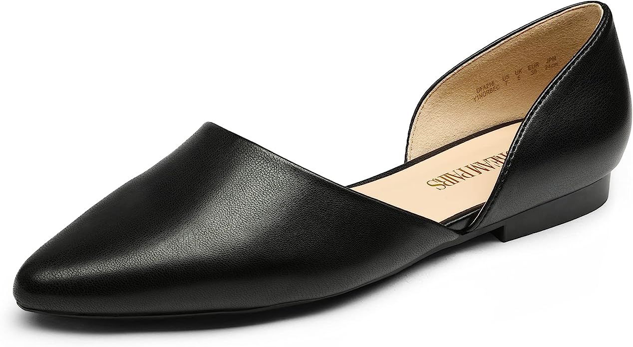 DREAM PAIRS Women's Elegant Dressy Flats Shoes Pointed Toe Casual Comfort Slip on Walking Flats f... | Amazon (US)
