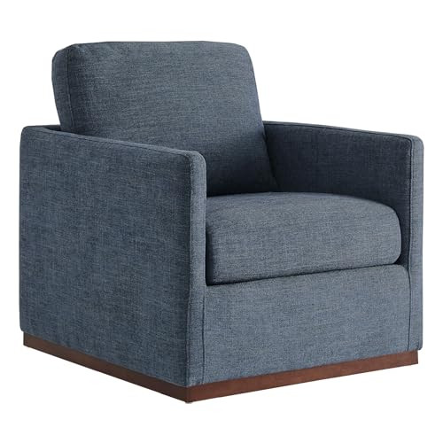 CHITA Swivel Accent Chair, FSC Certified Mid Century Modern Arm Chair for Living Room and Bedroom, Fully Assembled, Blue | Amazon (US)