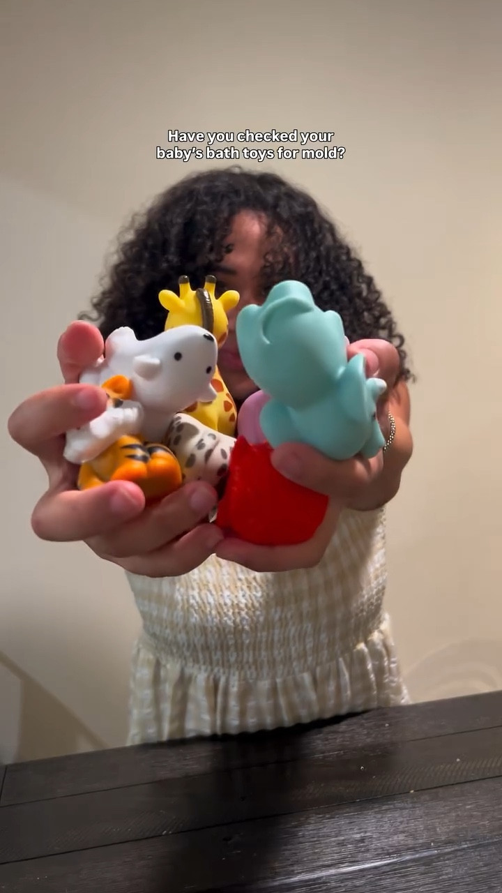 Here’s your sign to avoid bath toys with holes 🛁🐳🫧 we got these as gifts and my daughter loved them so I would make sure to squeeze the water out after every bath + would even clean periodically but several still grew mold. Sharing our experience to help other mamas —  there’s tons of similar toys that are hole-free + mold-resistant! Comment shop for a DM with links to some of our favs 🔗🫧🐳 

- a first time mama learning as she goes , xo



#LTKBaby #LTKFindsUnder50 #LTKFamily