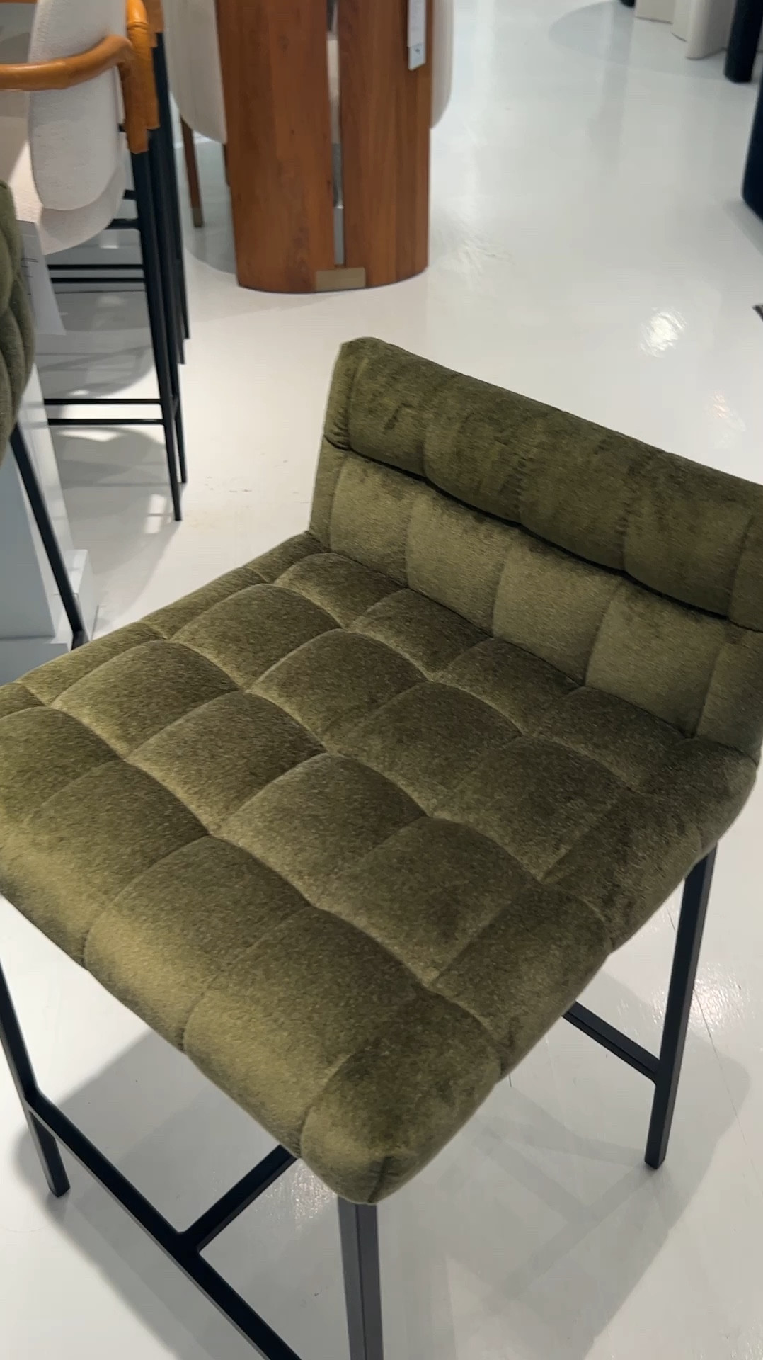 Green Tufted Upholstered Counter Stool

#LTKHome