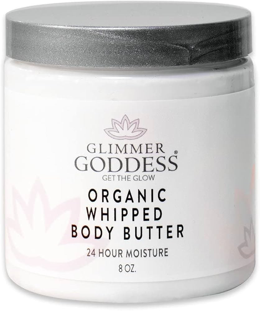 GLIMMER GODDESS Organic Whipped Body Butter- Coconut Lime, Vegan, 24 Hr Hydration, Less Stretch M... | Amazon (US)