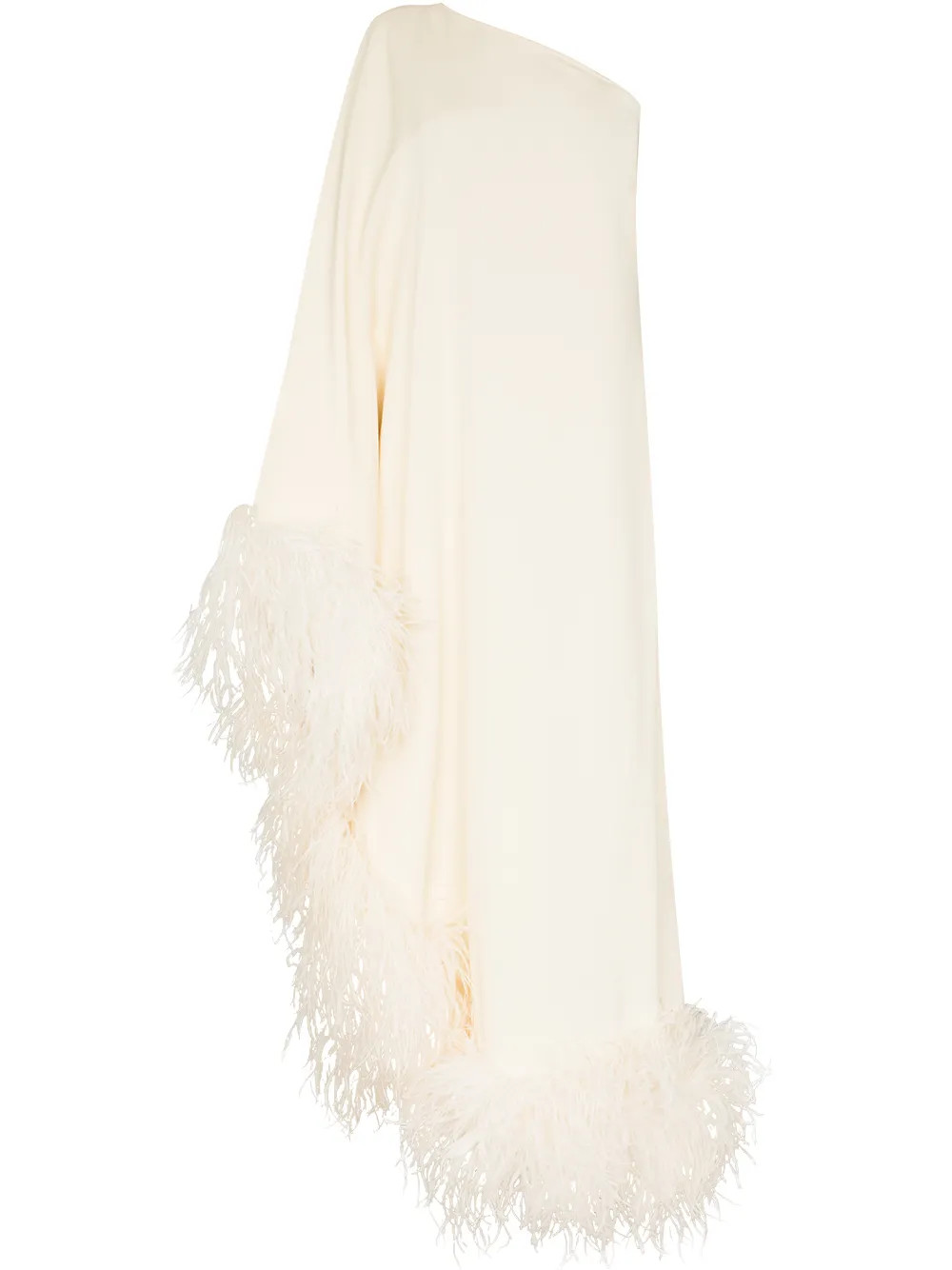 Taller Marmo Ubud feather-trim Gown - Farfetch | Farfetch Global