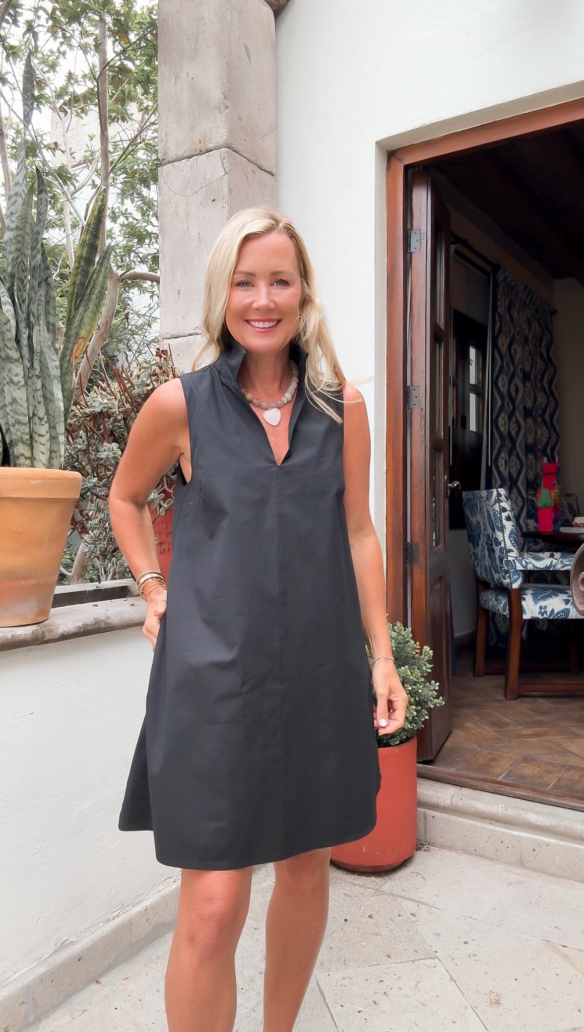 Crisp cotton poplin dress with easy, a-line shape & cute collar. I’m in an xs, comes in 4 great colors 

#LTKTravel #LTKOver40 #LTKFindsUnder100