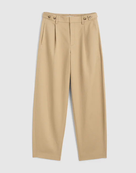 The Barrel-Leg Pant in Drapey Twill | Madewell