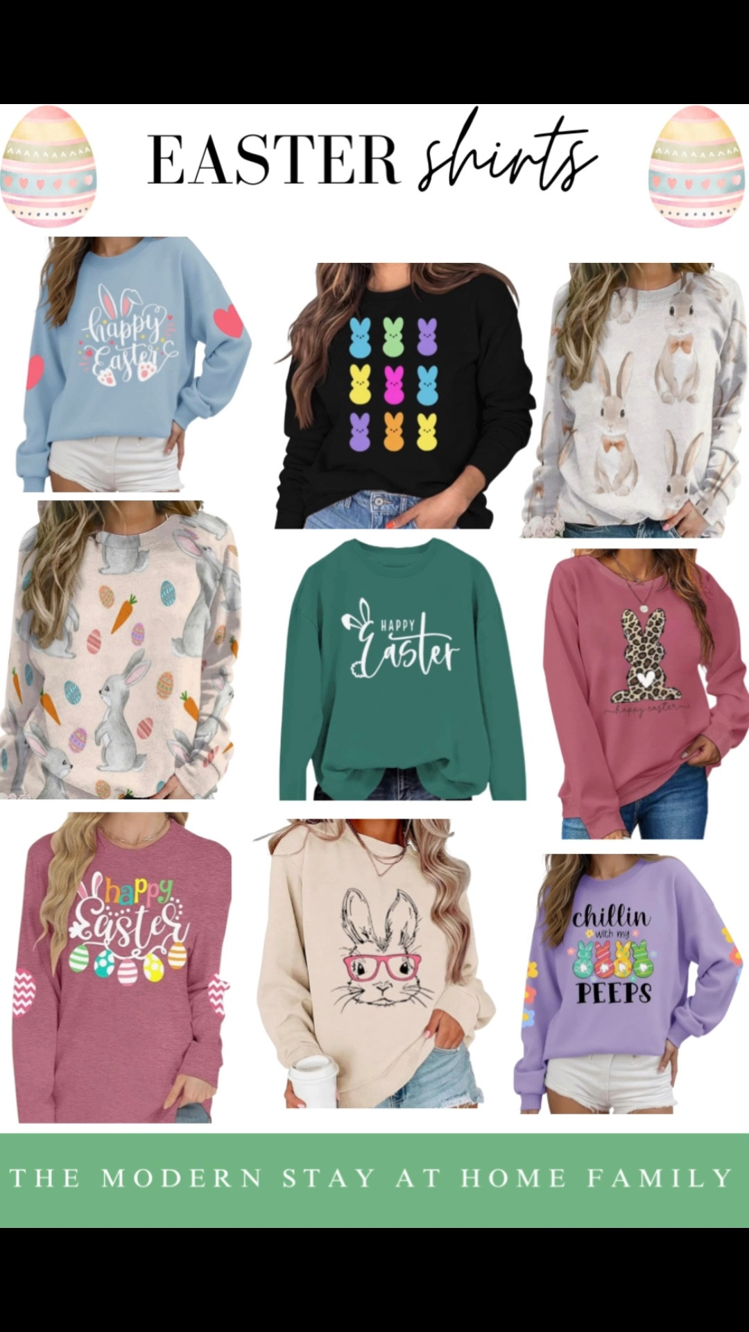 Spring-ready styles for Easter start with the perfect women’s shirt 🌸 From soft pastel tops to floral blouses, eyelet details, puff sleeves, and classic graphic tees, these Easter shirts are easy to dress up or down. Pair them with jeans, skirts, or tailored pants for church, brunch, family photos, or egg hunts. These women’s Easter tops are comfortable, flattering, and perfect for celebrating the season in fresh spring fashion.

Easter shirts for women spring tops women Easter outfits pastel shirts floral tops women Easter graphic tees women church outfit tops brunch outfit shirts spring blouses women puff sleeve tops eyelet tops women casual Easter outfits modest spring tops feminine blouses lightweight spring shirts women holiday outfits spring fashion women seasonal tops Easter Sunday outfit ideas women LTK spring finds

#LTKmomlife #LTKSeasonal