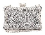 Women's Rhinestone Clutches Crystal Evening Bags Bling Cross body Purses for Wedding Prom Party | Amazon (US)