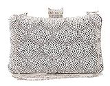 Women's Rhinestone Clutches Crystal Evening Bags Bling Cross body Purses for Wedding Prom Party | Amazon (US)