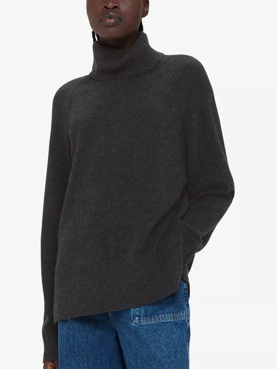 Turtleneck relaxed-fit cashmere jumper | Selfridges