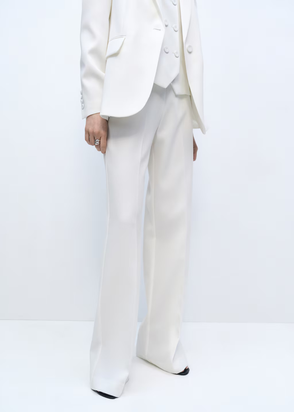 Rechte high-waist pantalon - Dames | MANGO Nederland | Mango EU