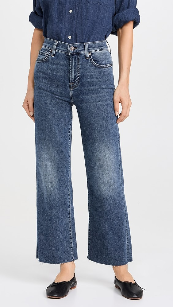Cropped Alexa Jeans with Raw Cut Hem | Shopbop
