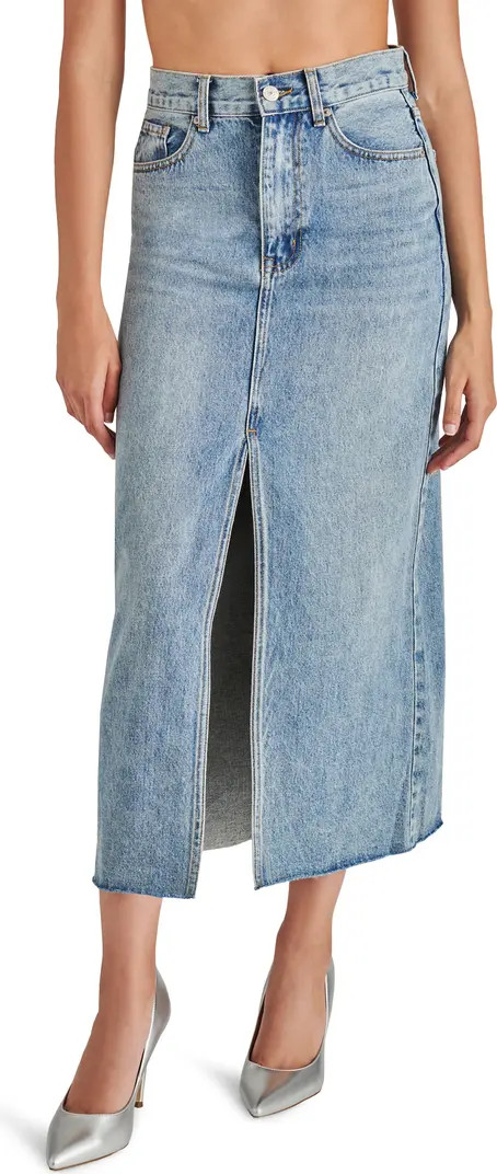 Avani Front Slit Denim Skirt | Nordstrom