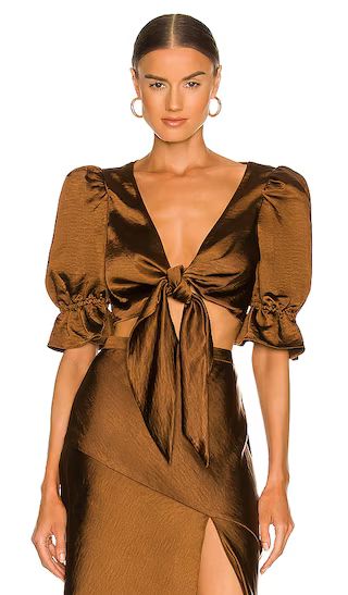 Candy Top in Chocolate Brown | Revolve Clothing (Global)